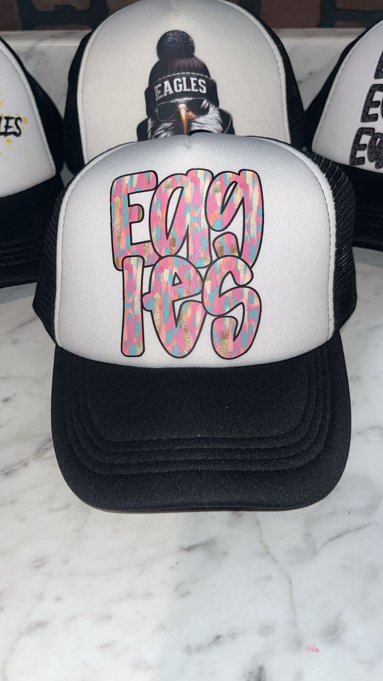 Eagles Painted Letters Snapback