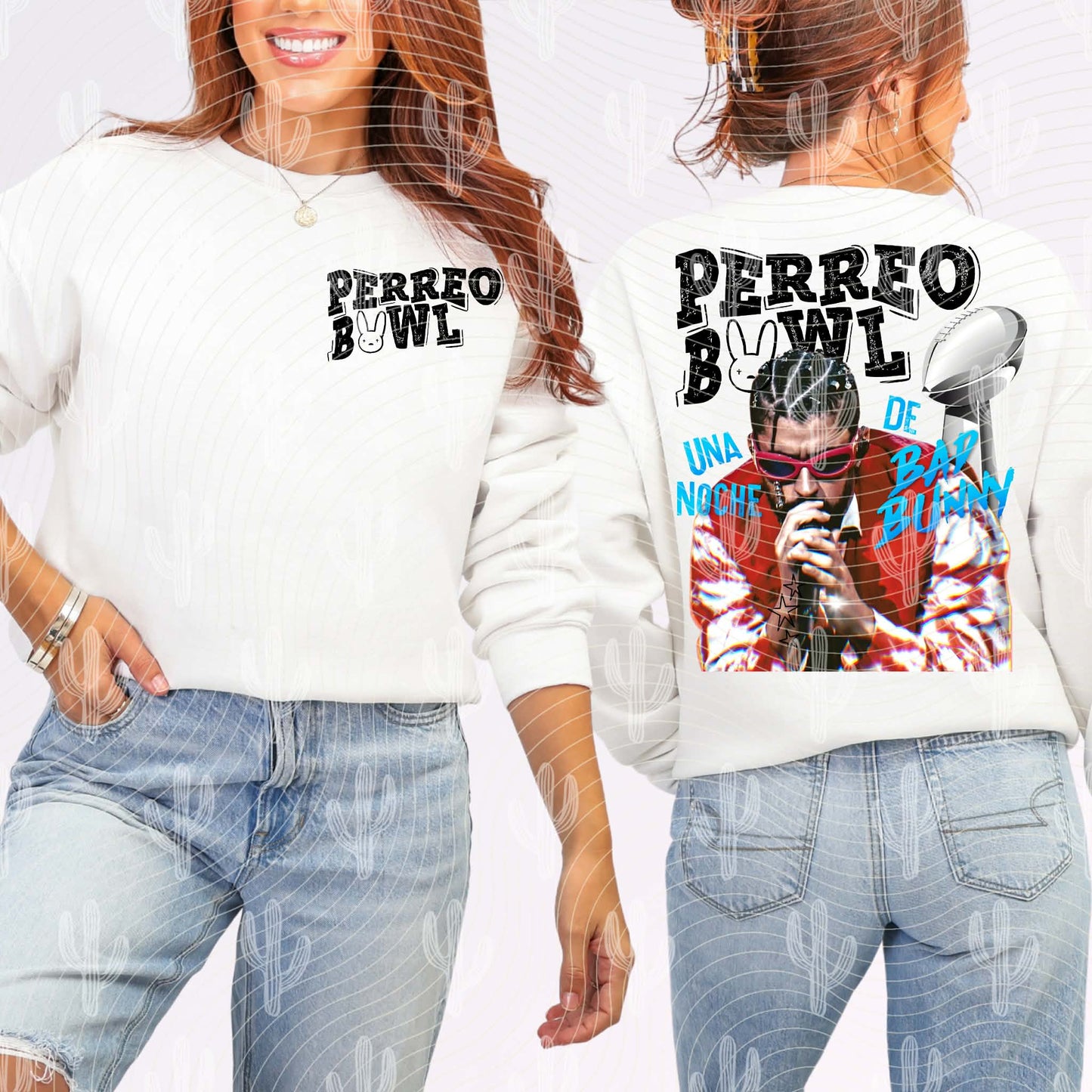 Perreo Bowl White Front and Back