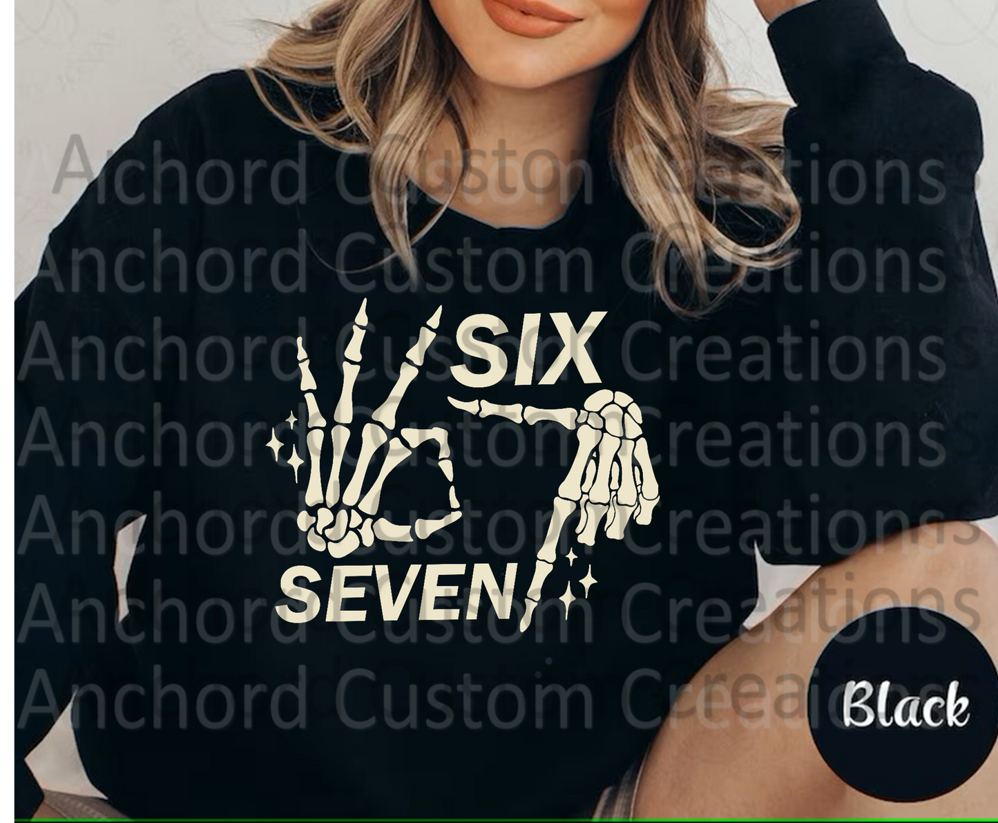 67 skeleton hands sweater