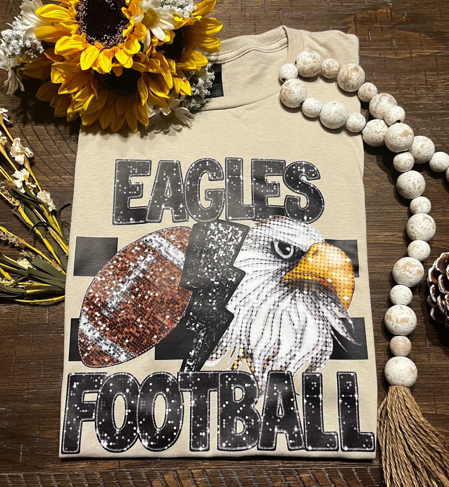 E: Eagles Football Sequin