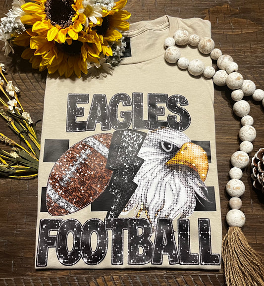 E: Eagles Football Sequin