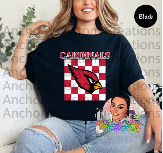 C: Cards Checker Board Red