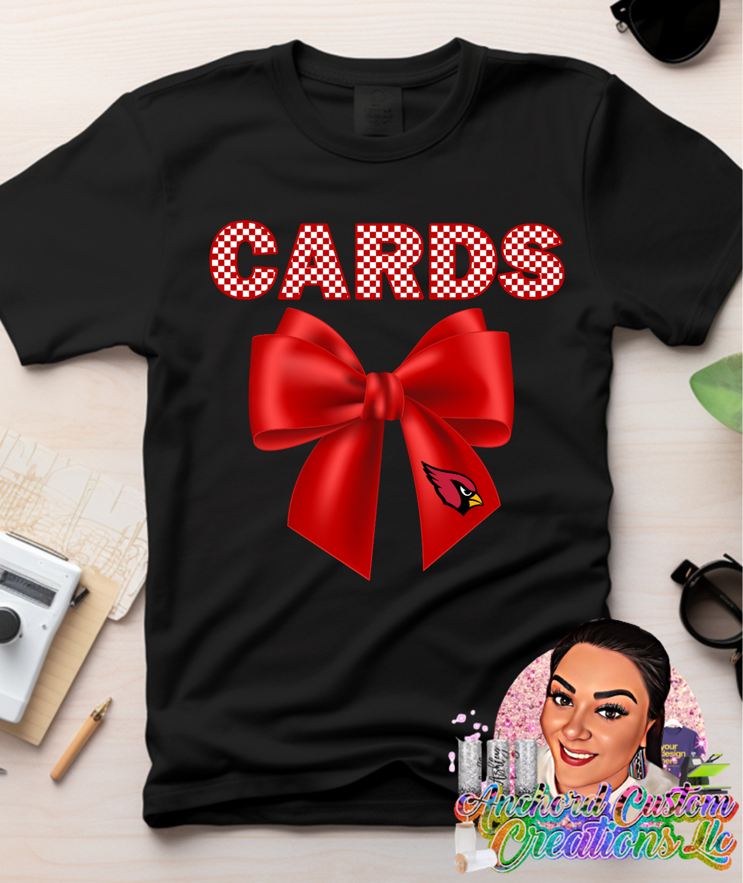 CK: Cards Red Bow