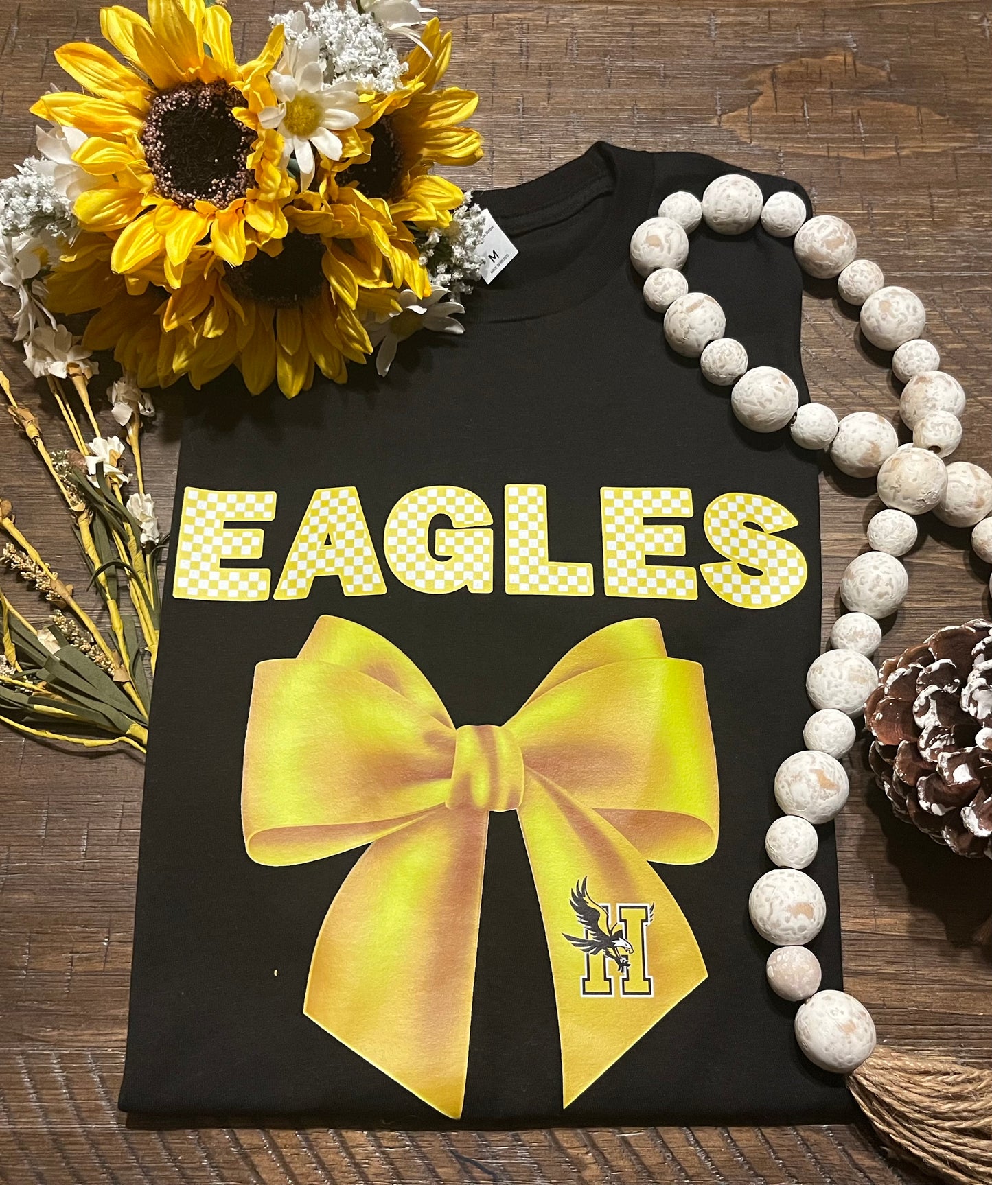 Eagles Yellow Bow
