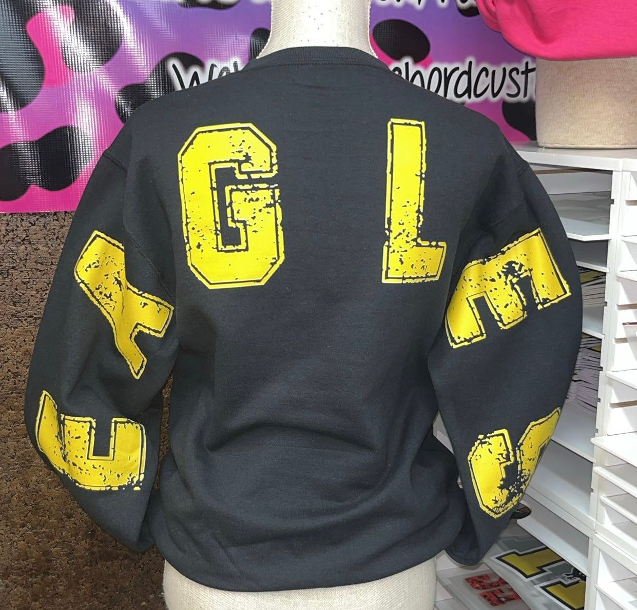 Hobbs Eagles Black Sweater