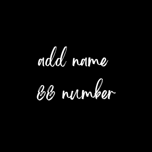 Add Name & Number