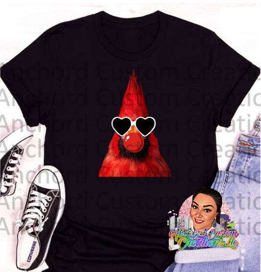 C: Cardinal blowing gum