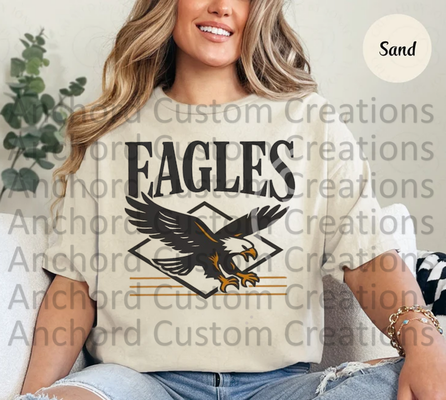 Eagles Diamond retro DTF