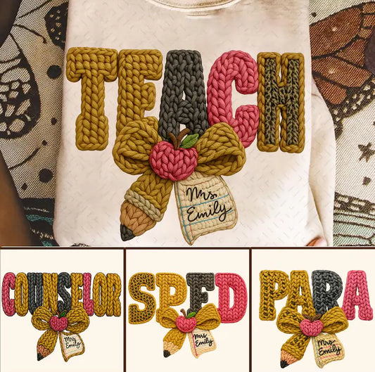 Yarn Title Cream Tee (please put name in notes section if needed)