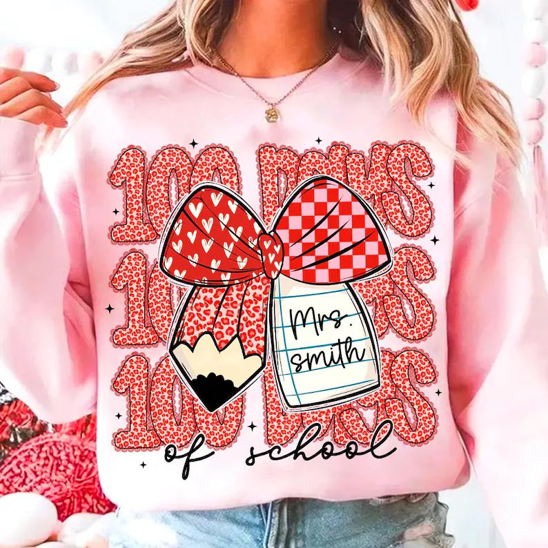 100 Day hearts (no name inserted unless you put in notes)