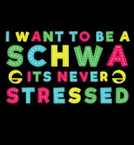 Schwa color letters
